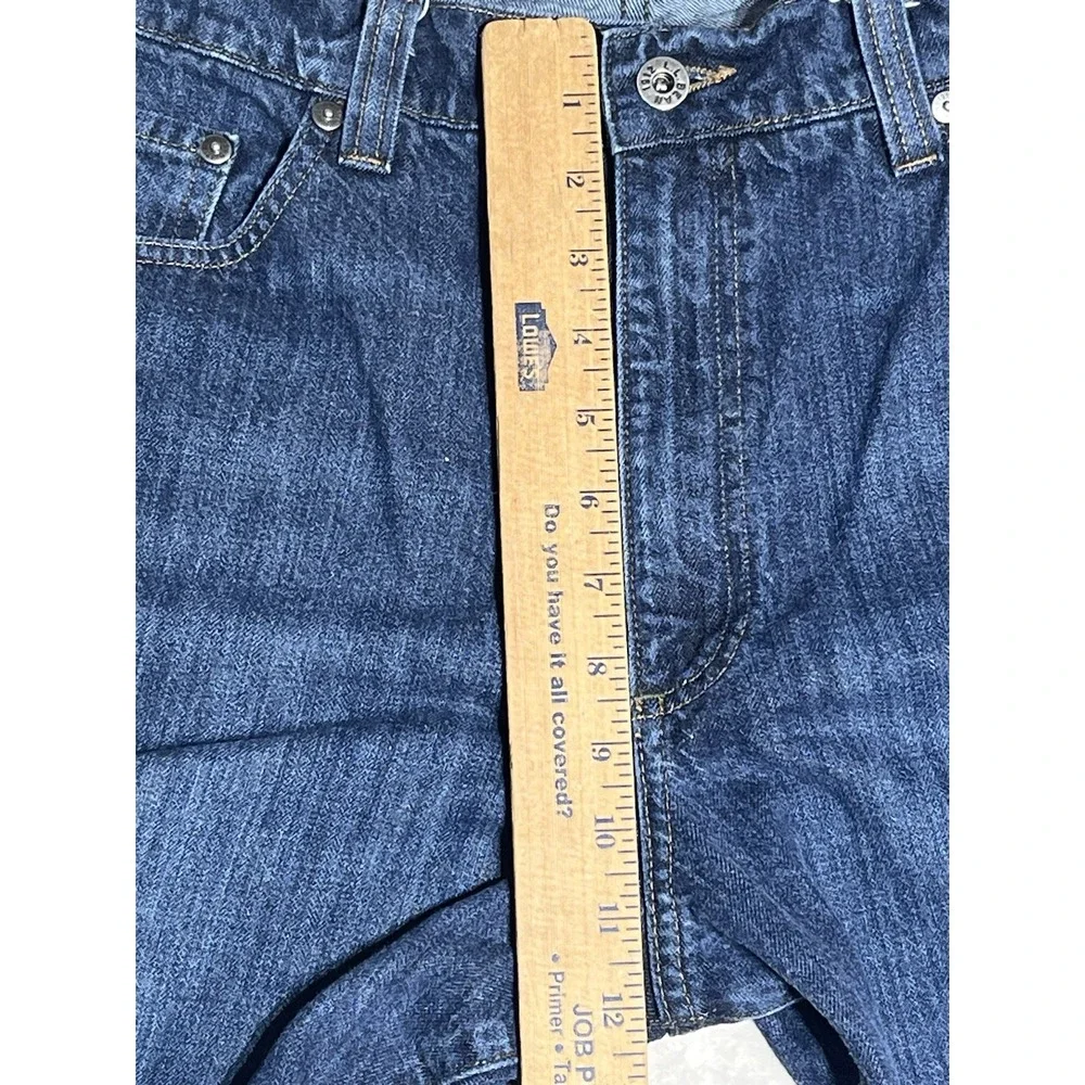LL Bean Jeans Mens 36x30 (Fits 35x28) Blue Denim Pants Straight Boot Cut EUC